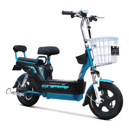 小刀电动车新款48V20Ah滑板电动自行车 双人代步踏板车金钥匙 哑光金属蓝绿电动车